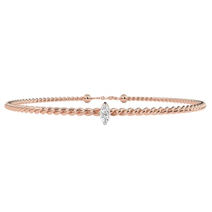 Pulsera de Diamantes Cultivados en Laboratorio de Forma Redonda, Oro Sólido de 14K IGI, para Boda o Compromiso, Personalizable, OEM/ODM Disponible - Product Image 3