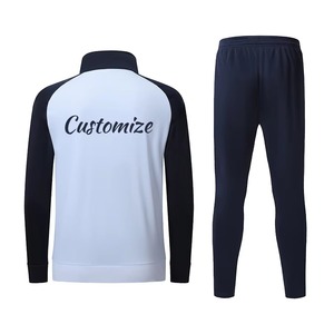 Wholesale Custom logo Men's Cotton Blank Plain Tracksuit <b>Cropped</b> Boxy <b>Zip</b> <b>up</b> - Product Image 2