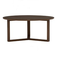 Table basse en bois moderne minimaliste rotative et durable pour salon et bureau
