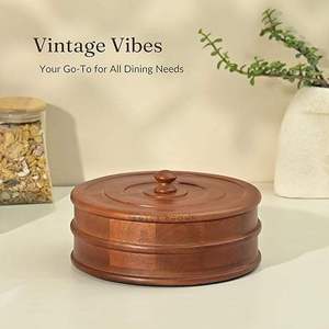 กล่องไม้แกะสลักลายสวยงาม รักษ์โลก สำหรับใส่โรตี/ชาปาตี เหมาะสำหรับใช้ในบ้านและร้านอาหาร ของขวัญสุดพิเศษ - Product Image 5