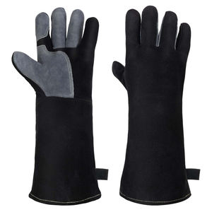 Gants de soudage tactiques en cuir de haute qualité, respirants et durables, de couleur unie, très tendance. - Product Image 1