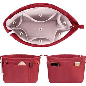 Organizer per Borse da Donna con 14 Tasche e Cerniera, Inserto per Borsetta e Custodia per Cosmetici - Product Image 3