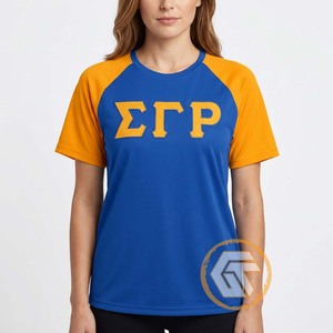 เสื้อยืดชมรมหญิงซิกมาแกมมาโร รุ่น GREEK TREASURES แบบสั่งทำพิเศษ สำหรับฤดูร้อน ผลิตจากผ้าฝ้ายเจอร์ซีย์เนื้อนุ่ม ระบายอากาศได้ดี เป็นมิตรต่อสิ่งแวดล้อม สีพื้น - Product Image 3