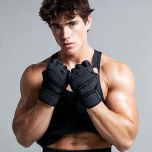 Guantes de Neopreno y Silicona para Entrenamiento, Guantes de Neopreno de Medio Dedo para Levantamiento de Pesas, Fisicoculturismo, Entrenamiento, Gimnasio - Product Image 6