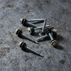 Industrial Grade Carbon Steel Wood Fasteners Supplier BIS Certified Class 4.8 6.8 <b>Galvanized</b> Hex Washer Head Coarse <b>Screws</b> - Product Image 1