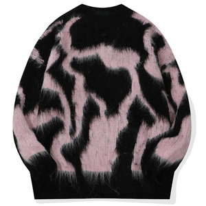 Pull-over d'hiver pour homme à manches longues, fait main, respirant, anti-rétrécissement, anti-boulochage, anti-plis, 440g acrylique, logo personnalisé sur le devant - Product Image 1