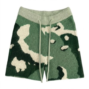 High-quality Knitted Solid Casual Men's Eco-Friendly Mohair Shorts Custom Logo Waterproof Knee <b>Mid</b> - Product Image 2