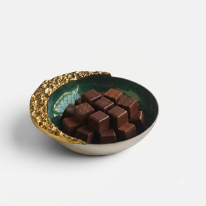 High Quality Blue & Gold Decorative <b>Chocolate</b> Bowl Customizable <b>Chocolate</b> Accessories Supplier Custom Sizes Color Available Here - Product Image 4