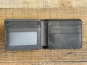 Men's Retro Casual <b>Slim</b> Genuine Leather <b>Wallet</b> High Quality Multi-<b>Card</b> <b>Card</b> Holder Vintage Style-LW-0157 - Product Image 2