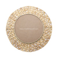 Miroir en jacinthe d'eau tissé à la main, décoration murale en osier durable, fabrication artisanale au Vietnam, vente en gros