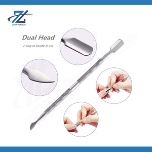 Double-Sided Nail Cleaner & Cuticle Pusher Portable Manicure Pedicure <b>Tool</b> Foot File Rasp Stone Professional Nail Care Kit - Product Image 3
