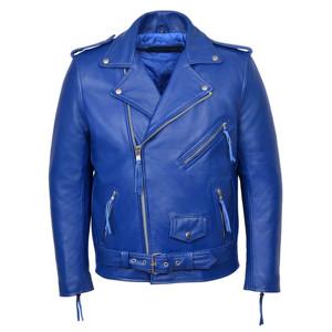 Custom 100% Genuine Cowhide Leather <b>Biker</b> <b>Jacket</b> Men’s BRANDO Rocker Motorcycle Leather <b>Jacket</b> Cross Zip OEM/ODM Manufacturer - Product Image 5