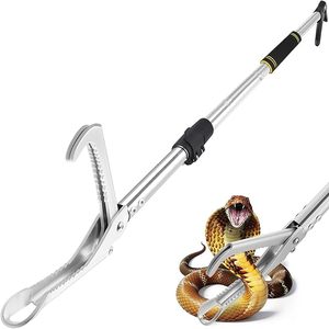 Pinzas Plegables para Capturar Reptiles y Serpientes, Herramienta Profesional para Agarrar Cascabelos, Herramienta de Manipulación Segura, Metal Duradero, Diseño Espiral Moderno - Product Image 1
