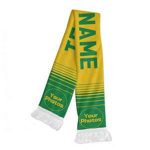 Services OEM, vêtements de sport d'hiver, écharpes en acrylique écologiques, design personnalisé, écharpes double face pour supporters de football - Product Image 1