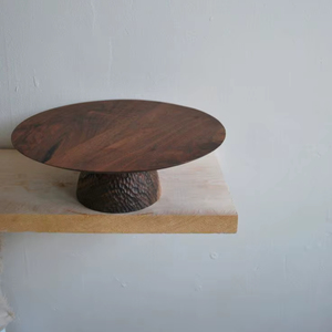 Support à gâteau multifonctionnel en bois naturel, technique émaillée écologique, personnalisable, idéal pour les plateaux à fromage de mariage - Vente chaude - Product Image 1