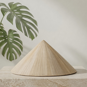 Custom Size Traditional Vietnamese <b>Sombrero</b> Handcrafted Bamboo Non La Checked Pattern Adjustable Unisex Traveling - Product Image 3