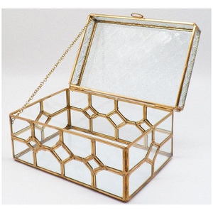 Luxury Decorative Metal Jewelry Storage <b>Box</b> Handcrafted <b>Keepsake</b> Case for Wedding Gift and Home Decor - Product Image 2