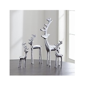 Luxury Holiday Aluminum Reindeer Table Centerpiece Decorative Deer Figurine For Dining And Console Tables - Product Image 1