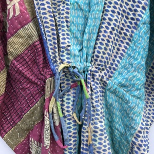 Nouvelle arrivée, robe maxi vintage Kantha, vêtements de plage, robe de chambre Kantha pour femmes - Product Image 4