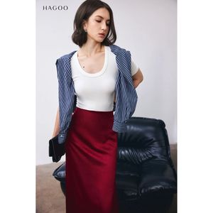 CV689 Private Label Women High Waisted Burgundy Silk <b>Mermaid</b> <b>Skirt</b> Supplier - Product Image 1
