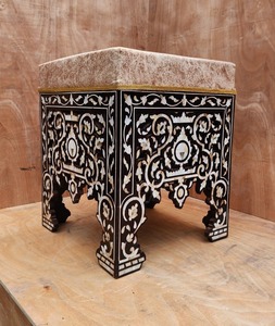 Tabourets en nacre, meubles indiens pour la maison, le bureau, les hôtels, les cuisines, les restaurants, les bars, articles décoratifs - Product Image 4