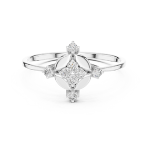 Anillo de piedras preciosas de oro 14K hecho a mano con diseño de corte ovalado Diamante precioso para uso informal o de fiesta - Product Image 6