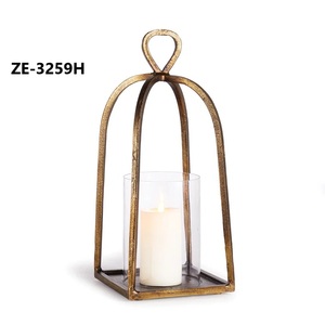 Rustic Vintage Handmade <b>Lantern</b> <b>Candle</b> Holder Farmhouse Decor Theme Outdoor Patio Christmas Garden Resort Home Decoration - Product Image 1