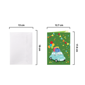 Carte de vœux 3D pop-up pour fête d'anniversaire, cartes de vœux en papier colorées pour célébrations, carte de vœux faite à la main, impression numérique - Product Image 2