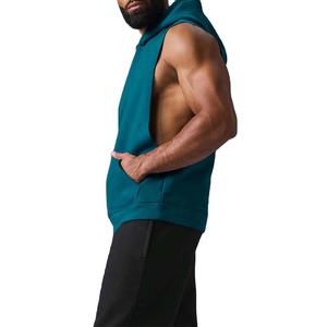 Nouveauté : Débardeur de sport décontracté pour homme avec capuche sans manches - Product Image 3