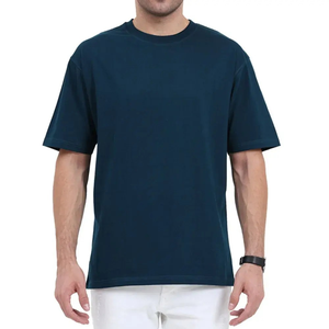 T-shirt en jersey 100 % coton coupe classique pour homme, personnalisable avec logo, streetwear, séchage rapide, respirant, prix réduit, vierge - Product Image 3