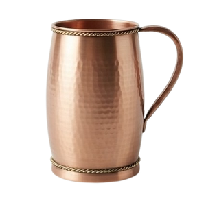 Carafe en cuivre pour jus et thé glacé, pichet à bière en cuivre avec motif gravé, carafe à eau chaude et froide - Product Image 5
