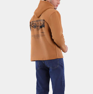 Sudaderas con Capucha de Manga Larga Tejidas Unisex de Alta Calidad, Spandex/Algodón, Color Sólido, Logotipo Impreso Personalizado, Suministro OEM, Forro Polar de Invierno - Product Image 5