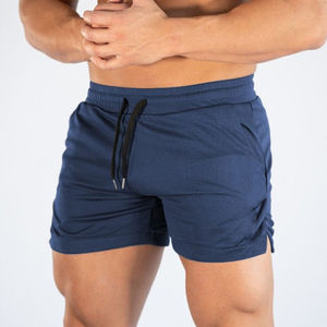 Shorts d'été 2026 de haute qualité en polyester avec bandes latérales, shorts de sport respirants en nylon pour hommes - Product Image 1