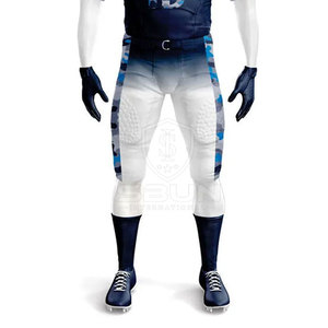 Uniforme de football américain personnalisé de haute qualité, respirant, imprimé, à manches courtes, tissu pour hommes en vente - Product Image 6