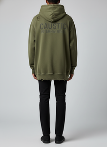 Sudadera con Capucha Personalizada de Felpa Francesa de 400 g/m², Estilo Vintage, Lavado Ácido, para Hombre, 100% Algodón, OEM, ODM - Product Image 4