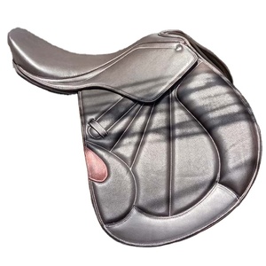 Nueva Silla de Montar Inglesa Profesional de Alta Calidad para Salto, de Cuero Genuino Duradero, Sillas de Montar de Contacto Cercano - Product Image 1