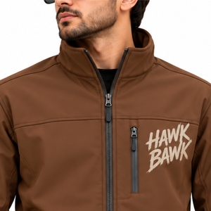 <b>Men</b>’s <b>Lightweight</b> Softshell Full Zip Outdoor <b>Jacket</b> Raised Collar Protection Useful Chest Pocket Secure Side Pockets Flexible - Product Image 4