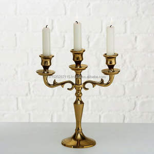 Unique royal theme brass candelabra with aged finished ideal for event <b>planners</b> heritage homes and classic venues - Product Image 3