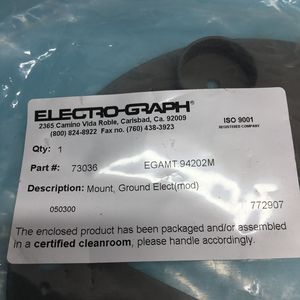 ÉLECTROGRAPH 73036 MOUNT GROUND ELECTRODE MOD - Équipement et pièces semi-conductrices de confiance de la marque globale Legacy - Product Image 3