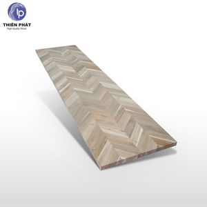 Planche de découpe en bois d'acacia massif Thien Phat Chevron, 25x96 pouces, épaisseur personnalisable (1,25-1,5 pouces), fabriquée à Gia Lai - Product Image 1