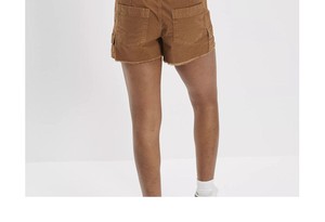 Shorts de mezclilla para mujer, tiro medio, corte relajado, shorts vaqueros de verano, mezcla de algodón suave, dobladillo deshilachado, pantalones casuales de mezclilla azul para mujer - Product Image 3
