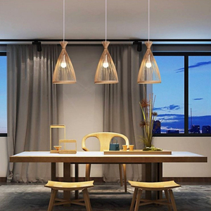 Wholesale Handwoven Bamboo Basket Pendant <b>Light</b> Traditional Craft Inspired Natural Ceiling Lamp for Home Decor OEM ODM - Product Image 4