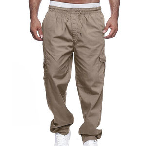 Pantalon cargo de randonnée pour homme, coupe slim, couleur unie entièrement personnalisable, fabrication professionnelle, poids moyen, respirant, haute performance - Product Image 1