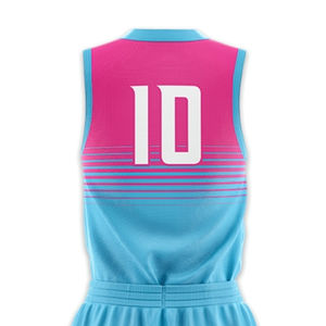 Camiseta de Baloncesto Personalizada de Malla Transpirable de Alta Calidad con Nombre y Número en la Parte Delantera, Unisex, Venta al Por Mayor, Sin Mangas, Sublimada, Estampada, para Verano - Product Image 6