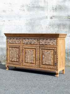 Mueble de Madera con Incrustaciones de Hueso Indio, Estilo Moderno, Hecho a Mano, para Dormitorio, Hogar, Hotel, Accesorio Decorativo, Mesa con Cajones, Muebles para el Hogar - Product Image 5