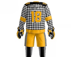 Uniforme de Hockey sobre Hielo para Hombre de Alta Calidad, Uniforme de Hockey sobre Hielo Cómodo y Económico con Logotipo/Diseños Personalizados - Product Image 3