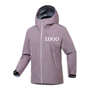 Men's 3-Layer <b>Lined</b> Coated Hard Shell autumn <b>Jacket</b> Custom Logo Waterproof Breathable Hooded High Performance Lightweight - Product Image 3