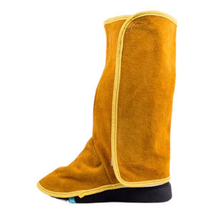 Protège-chaussures de soudage haute qualité résistants à la chaleur et aux flammes, en cuir de vachette pleine fleur sur mesure - Product Image 5