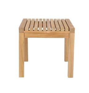 Solid Teak <b>Garden</b> Chair Wooden Outdoor <b>Stool</b> Side Seat Waterproof Eco-Friendly Durable - Product Image 1