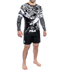 เสื้อแรชการ์ดแขนยาวสำหรับผู้ชายเสื้อยืดคอกลมแขนยาวออกแบบได้ตามต้องการ - Product Image 1